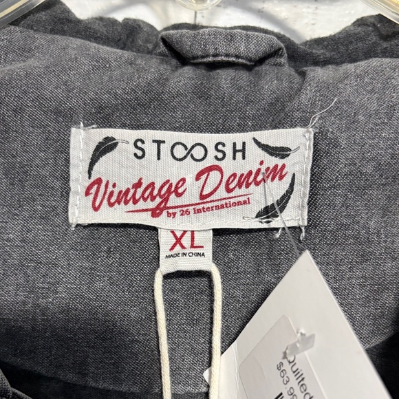 Stoosh Gray and Black Bomber Jacket - Picture 2 of 11